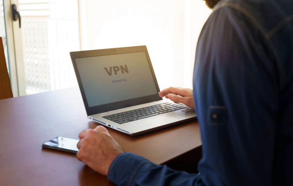 Someone connecting to a VPN service so that they can avoid computer crime against them